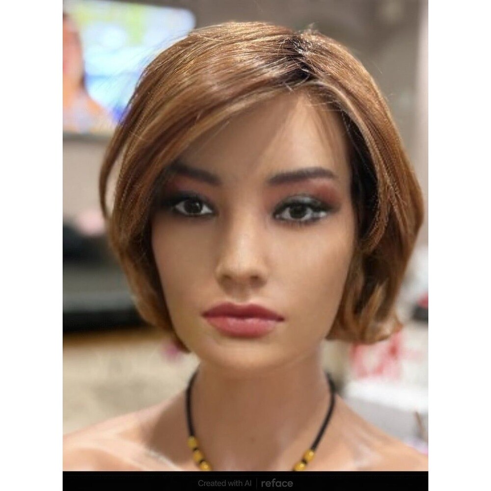 Belle tress “Veneta” Lux Wig ok color Pumpkin pie spice fully handtied cap New